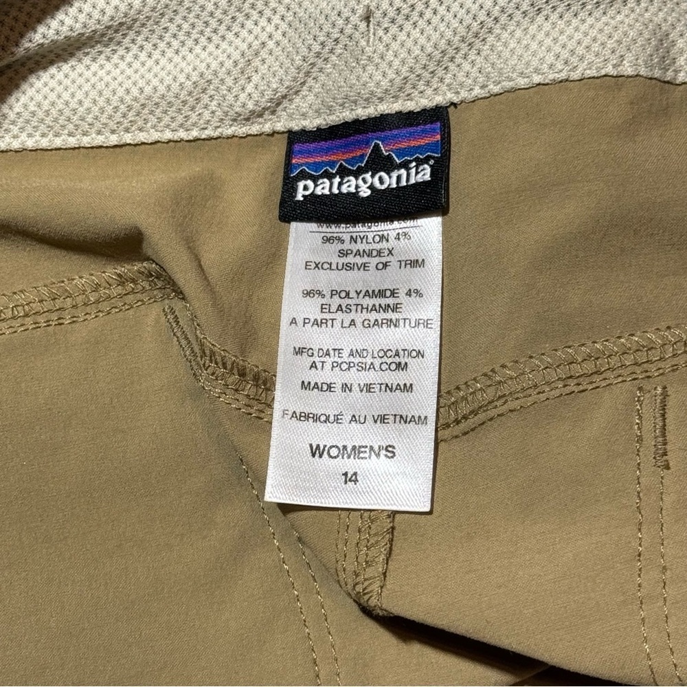 Patagonia Woman’s Rock Craft Shorts size 14 w/ 5” Inseam Low Rise Outdoor Hiking - Picture 9 of 12